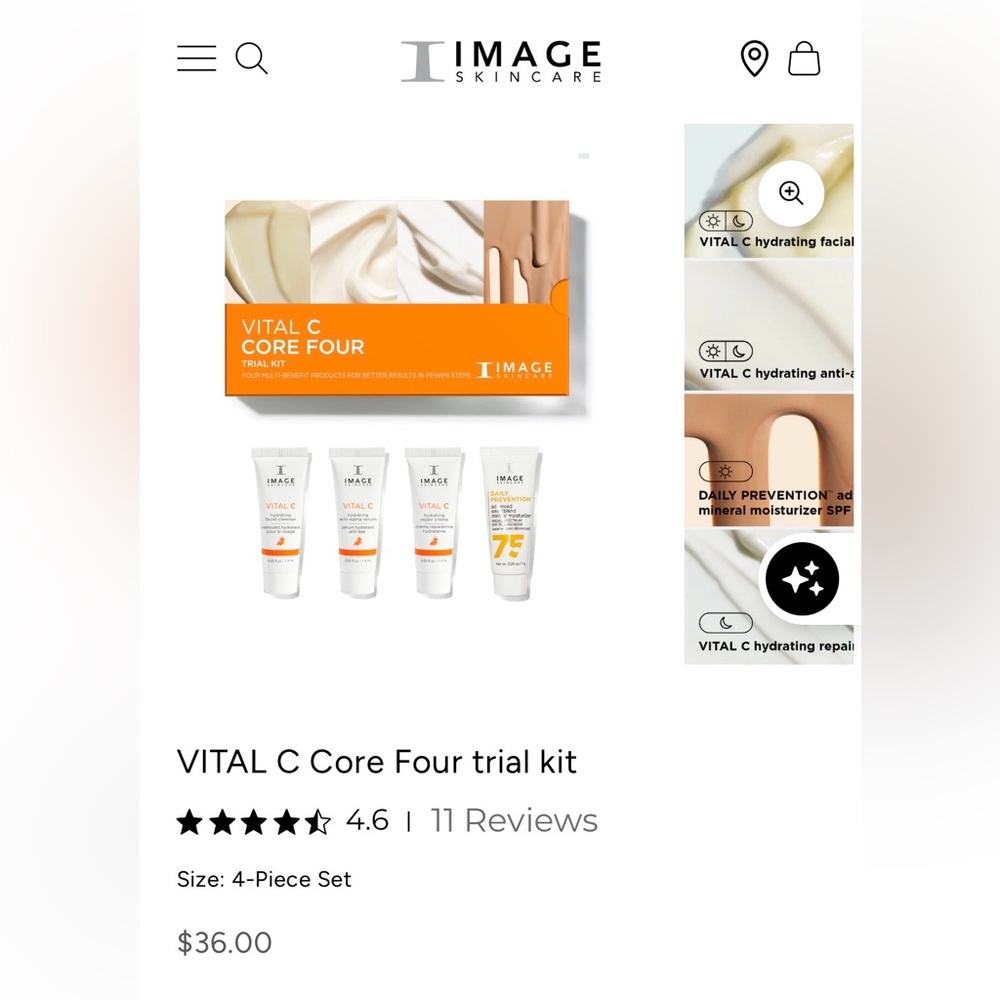 Image Skincare Vital C samples set of 3